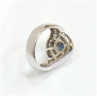 Anello Stocco Gioielli Donna in Oro bianco Zaffiro 0.99 Ct ZFBO1-13 - ZFBO1-13